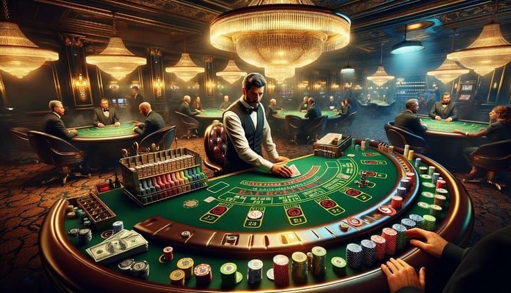Studio live-dealer republik vip dengan kamera multi-sudut dan dealer profesional